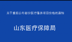 关于重新公布部分医疗服务项目价格的通知